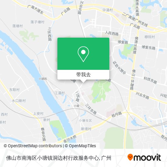 佛山市南海区小塘镇洞边村行政服务中心地图