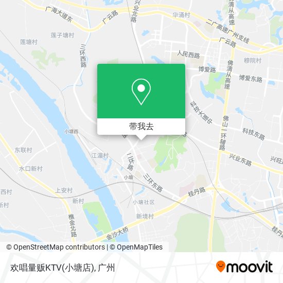 欢唱量贩KTV(小塘店)地图