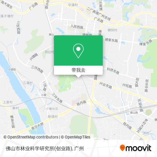 佛山市林业科学研究所(创业路)地图
