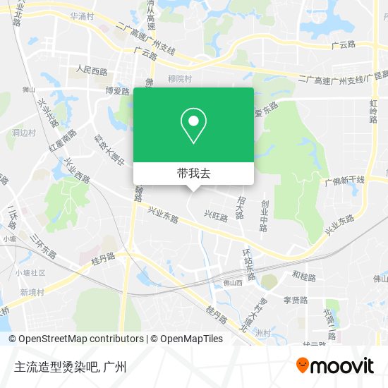 主流造型烫染吧地图