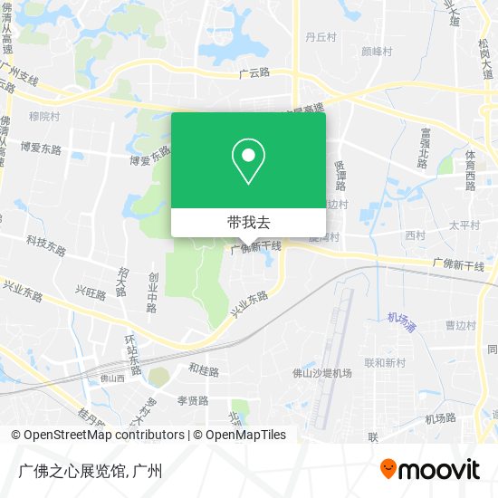 广佛之心展览馆地图