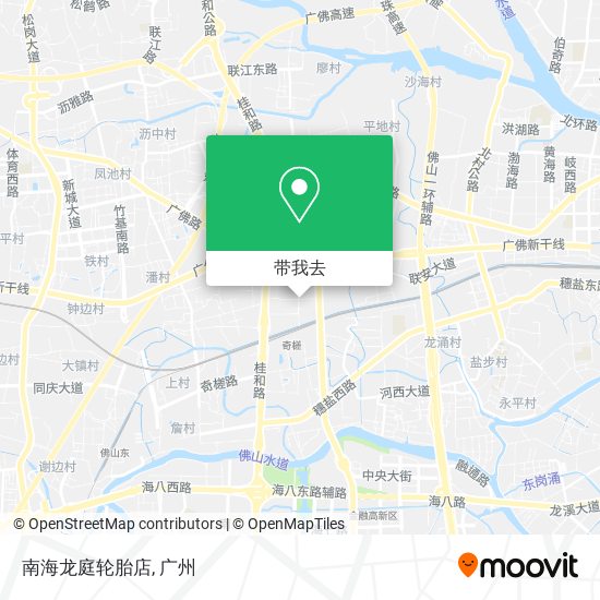 南海龙庭轮胎店地图