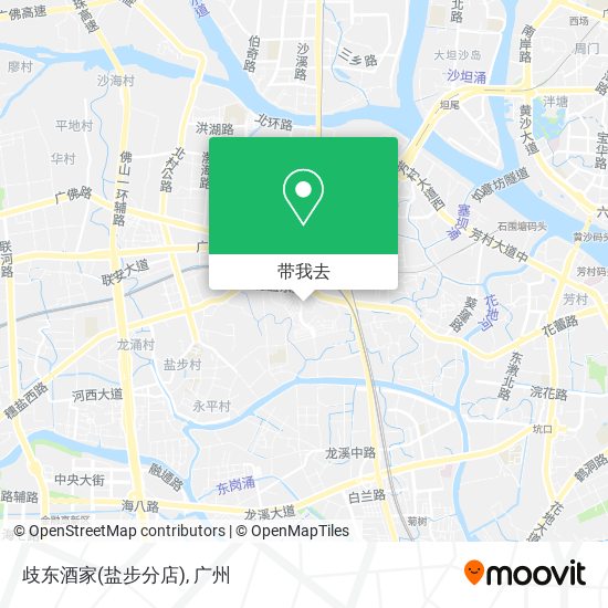 歧东酒家(盐步分店)地图