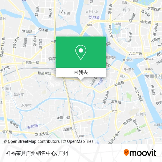 祥福茶具广州销售中心地图