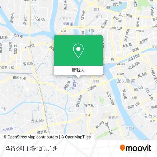 华裕茶叶市场-北门地图