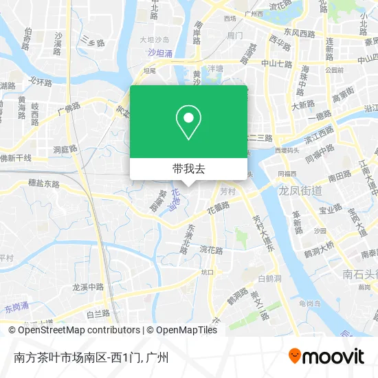 南方茶叶市场南区-西1门地图