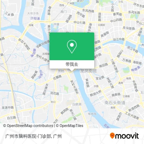 广州市脑科医院-门诊部地图