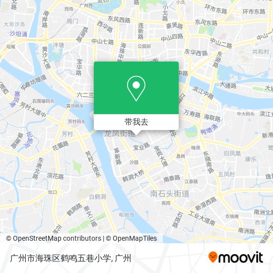 广州市海珠区鹤鸣五巷小学地图