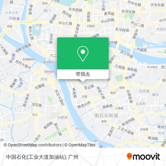 中国石化(工业大道加油站)地图