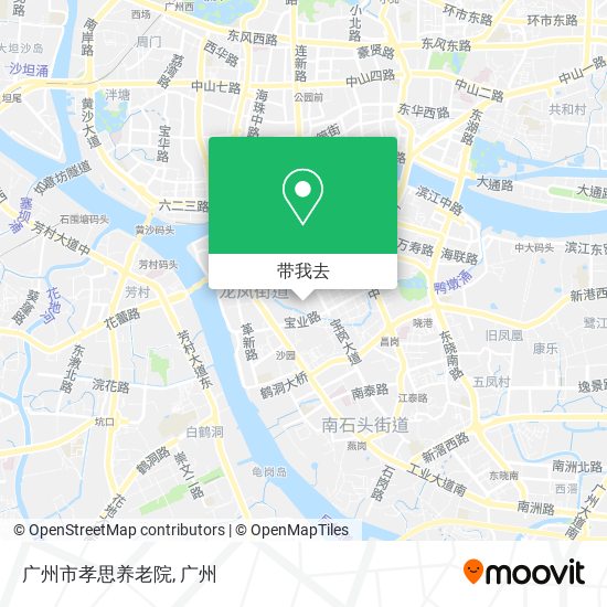 广州市孝思养老院地图