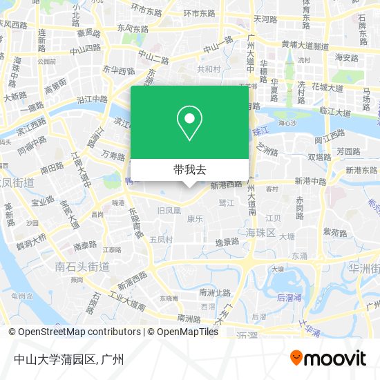 中山大学蒲园区地图