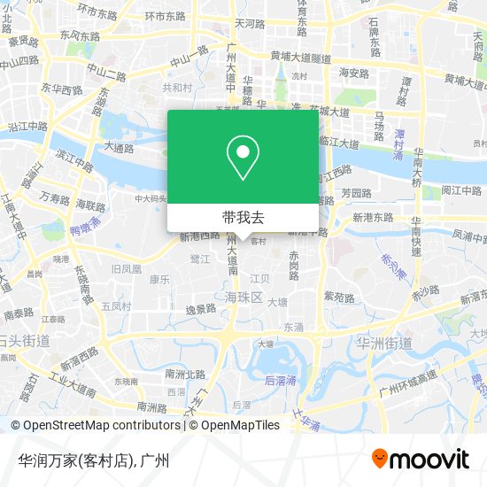 华润万家(客村店)地图