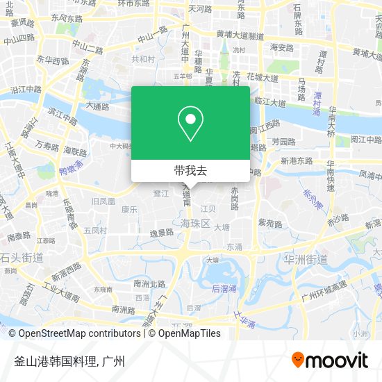 釜山港韩国料理地图
