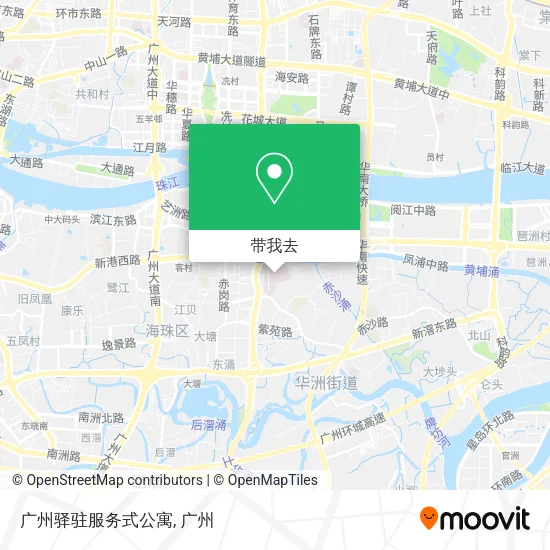 广州驿驻服务式公寓地图