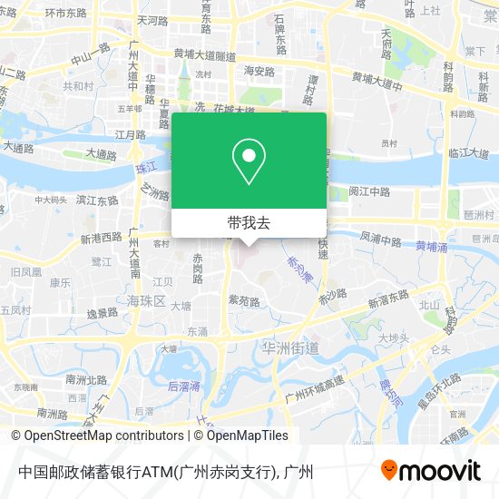 中国邮政储蓄银行ATM(广州赤岗支行)地图