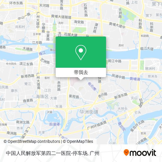 中国人民解放军第四二一医院-停车场地图
