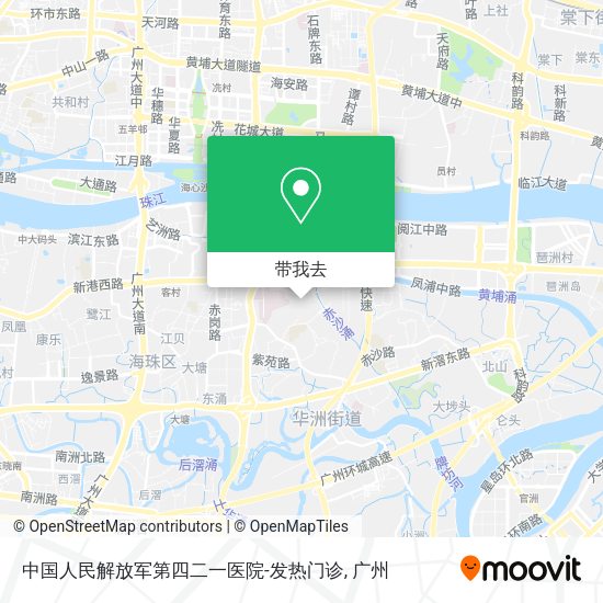 中国人民解放军第四二一医院-发热门诊地图