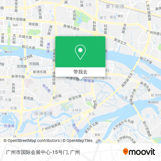广州市国际会展中心-15号门地图
