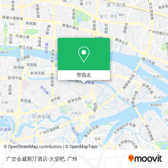 广交会威斯汀酒店-大堂吧地图