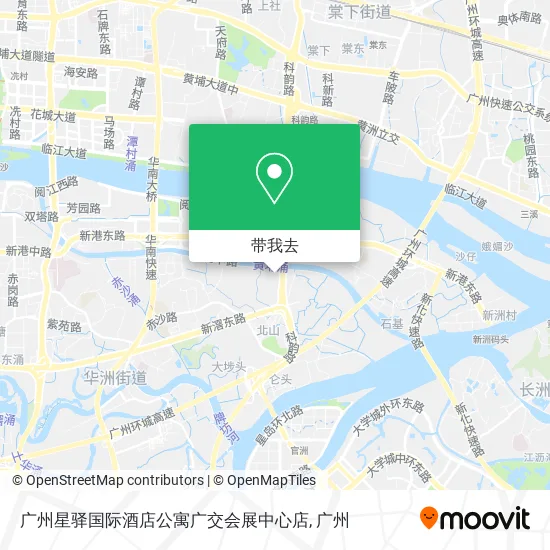 广州星驿国际酒店公寓广交会展中心店地图