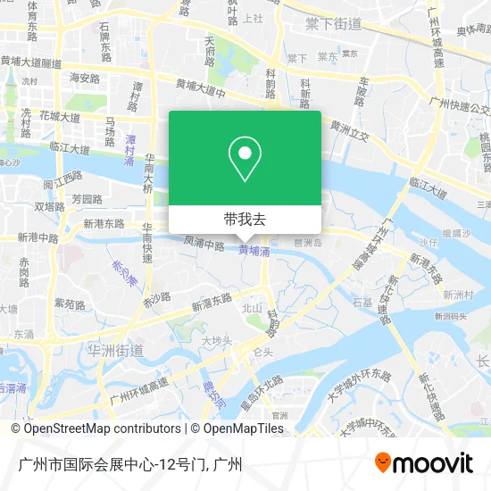 广州市国际会展中心-12号门地图