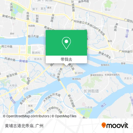 黄埔古港北帝庙地图