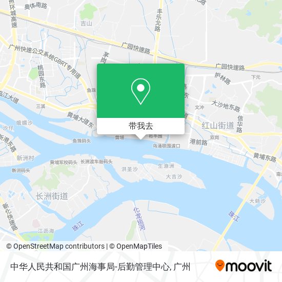 中华人民共和国广州海事局-后勤管理中心地图