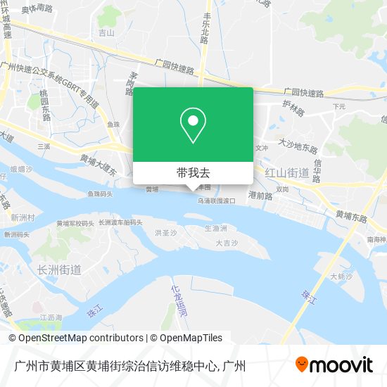 广州市黄埔区黄埔街综治信访维稳中心地图