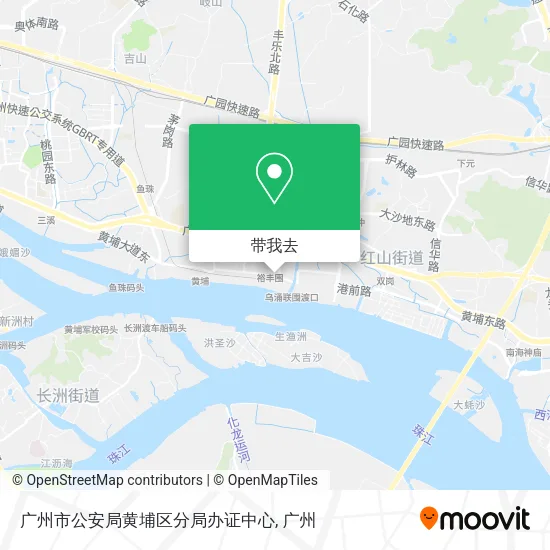 广州市公安局黄埔区分局办证中心地图