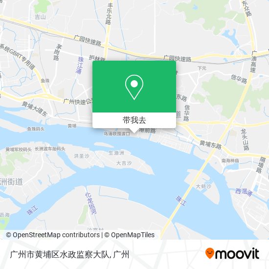 广州市黄埔区水政监察大队地图