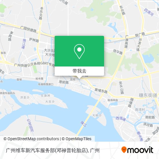 广州维车新汽车服务部(邓禄普轮胎店)地图