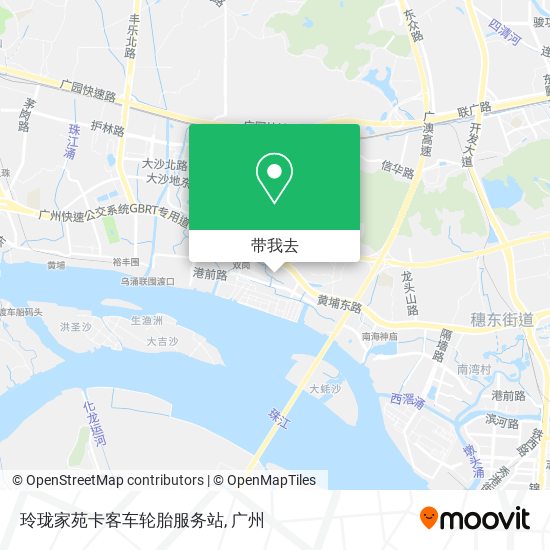 玲珑家苑卡客车轮胎服务站地图