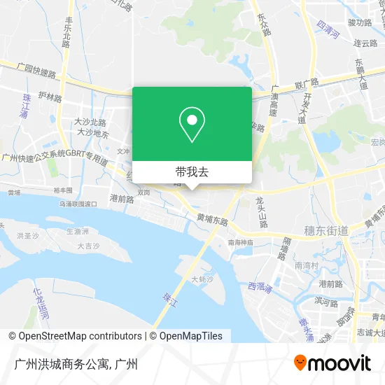 广州洪城商务公寓地图