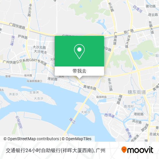 交通银行24小时自助银行(祥晖大厦西南)地图