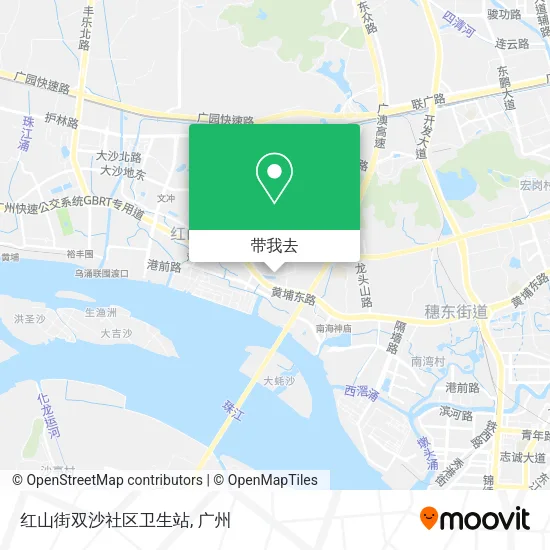 红山街双沙社区卫生站地图