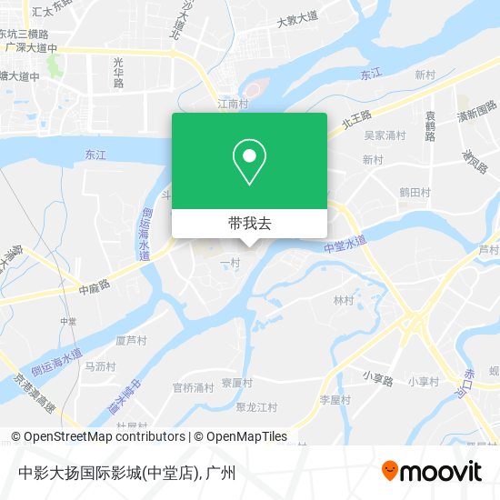 中影大扬国际影城(中堂店)地图