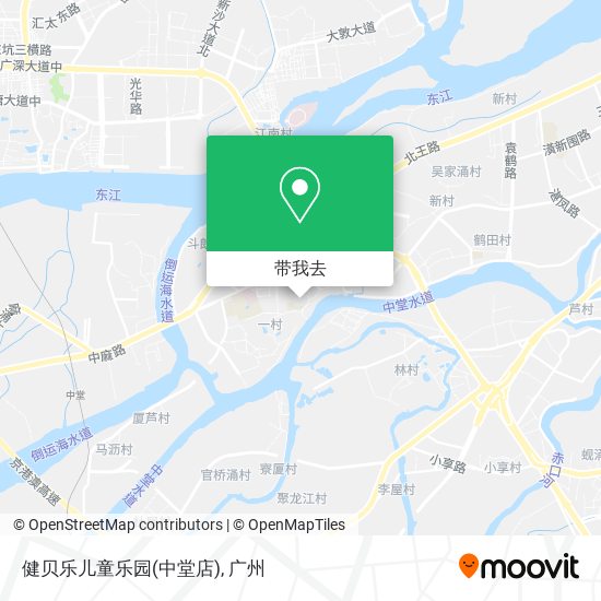 健贝乐儿童乐园(中堂店)地图