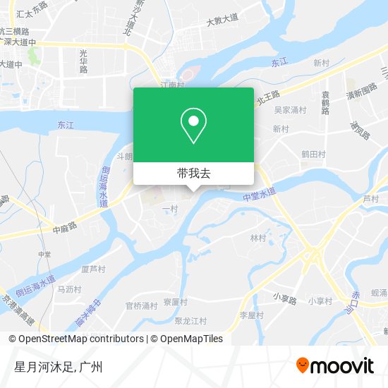 星月河沐足地图