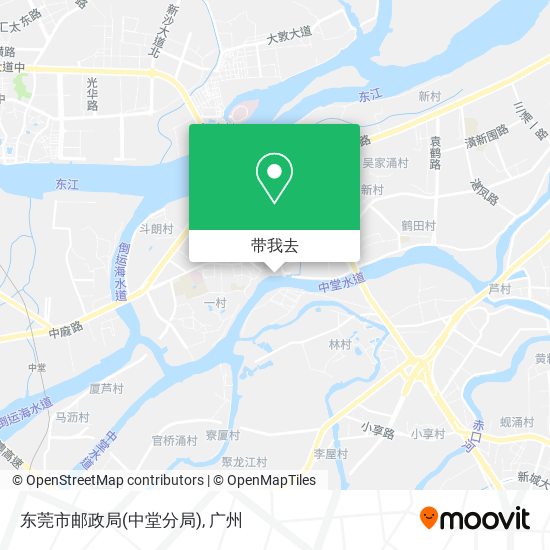东莞市邮政局(中堂分局)地图