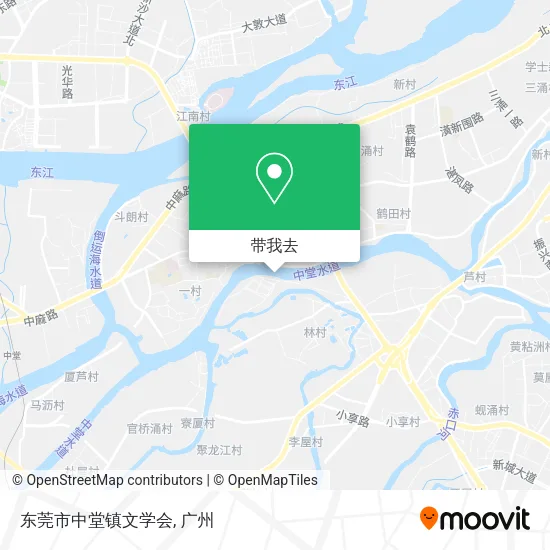 东莞市中堂镇文学会地图
