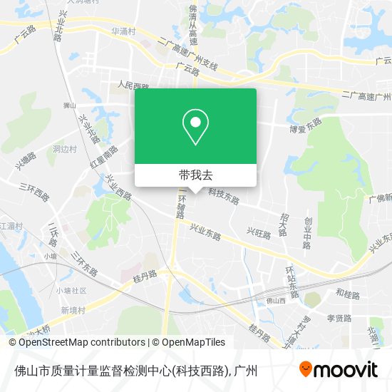 佛山市质量计量监督检测中心(科技西路)地图