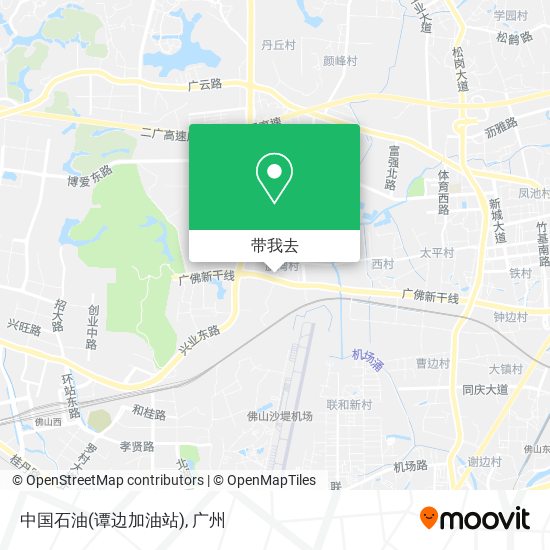 中国石油(谭边加油站)地图