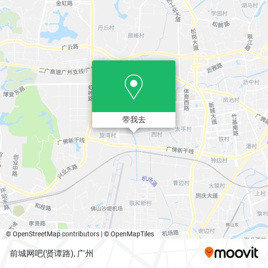 前城网吧(贤谭路)地图