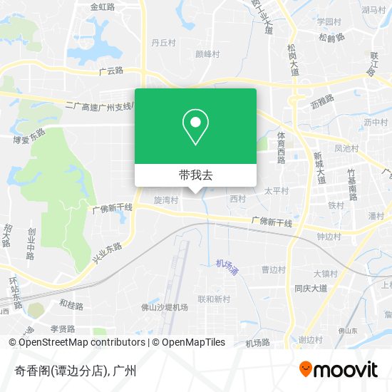 奇香阁(谭边分店)地图