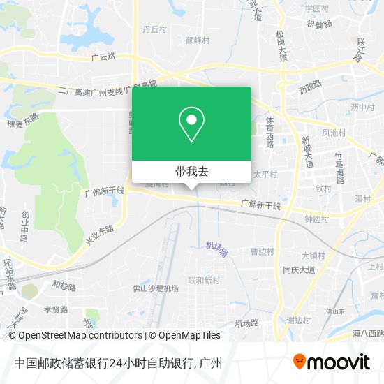 中国邮政储蓄银行24小时自助银行地图