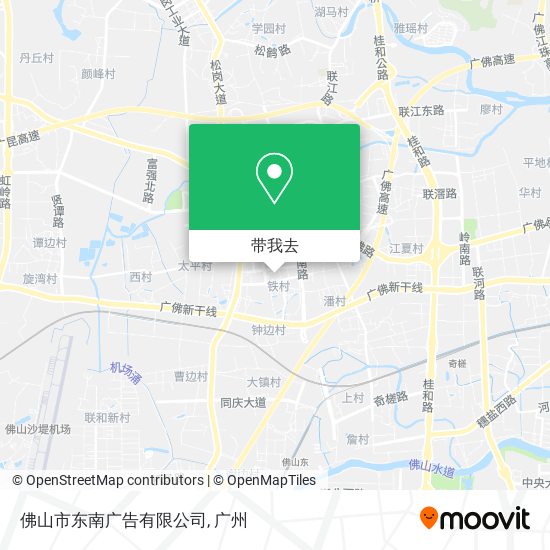 佛山市东南广告有限公司地图