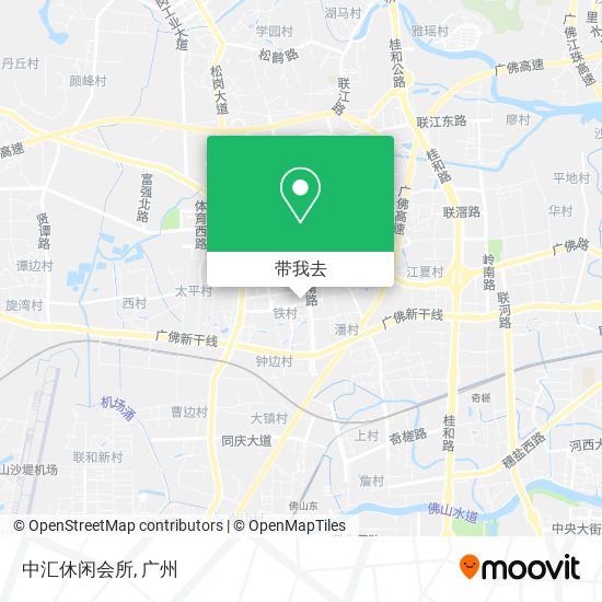 中汇休闲会所地图