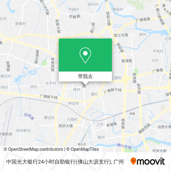 中国光大银行24小时自助银行(佛山大沥支行)地图