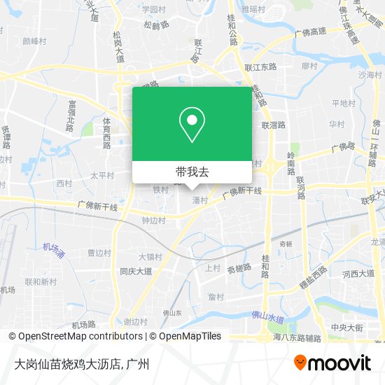 大岗仙苗烧鸡大沥店地图