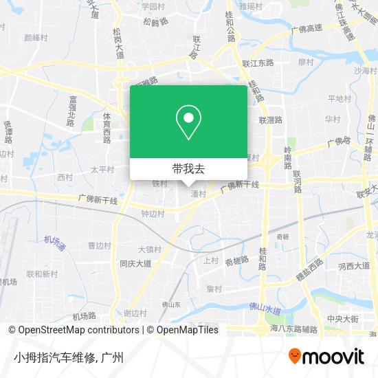 小拇指汽车维修地图